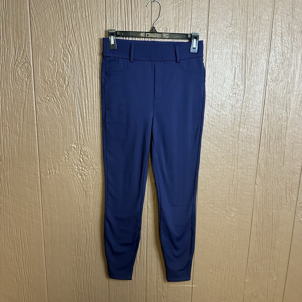 NWT Halara Softly Zero Plush Thermal Skinny Pants Navy Blue Sz S Career Wear